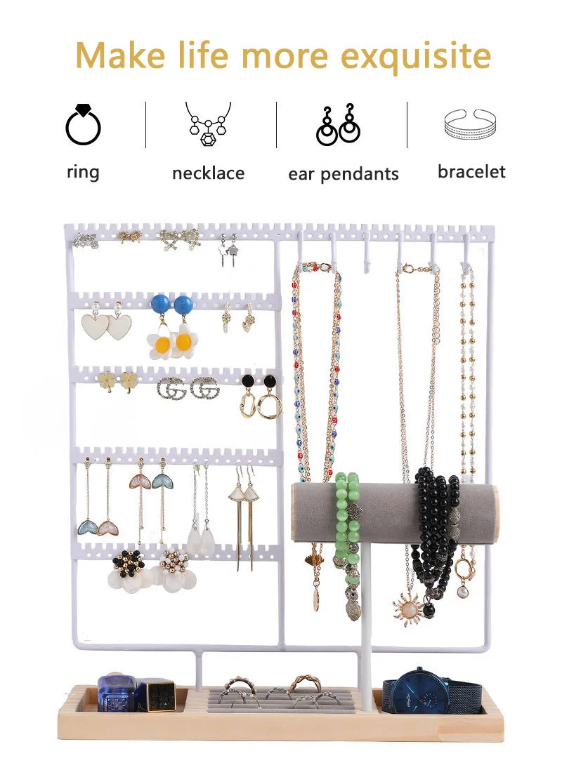 Vertical Jewelry Organizer With Hooks Vertical Jewelry Organizer With Hooks
